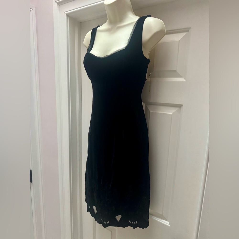 NWT t tahari black emerald dress